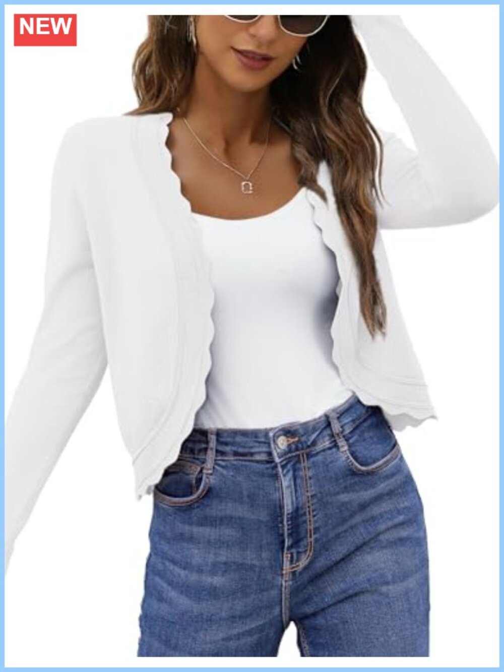 Women's Lightweight Knit Bolero Shrug Cardigan